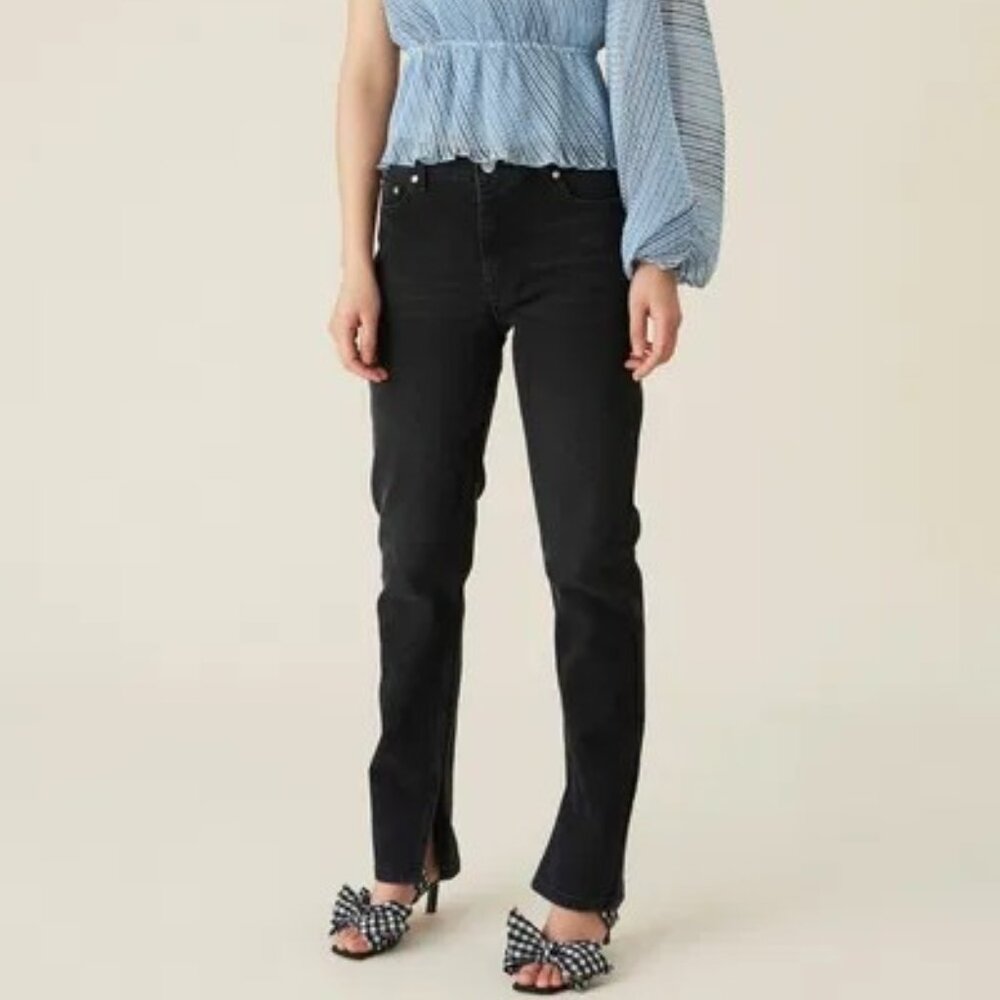 Ganni Black Straight Jeans